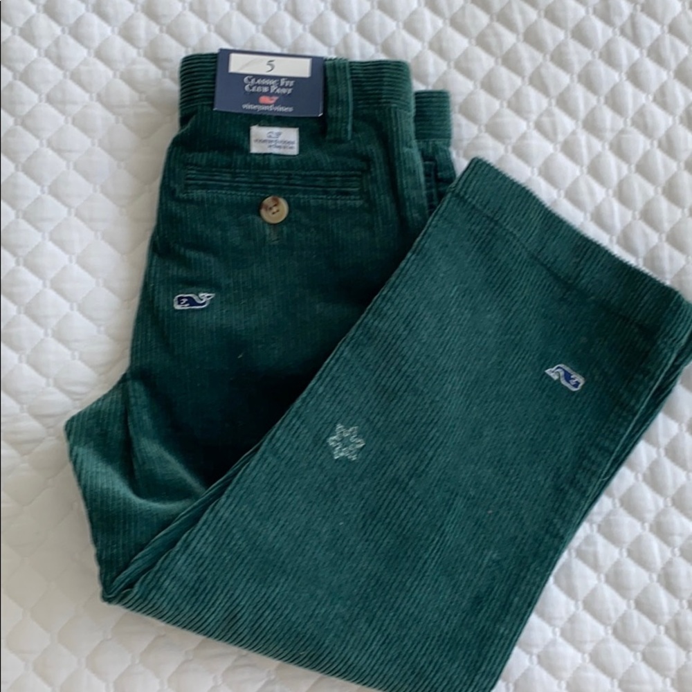 NWT VV holiday corduroys in size 5.